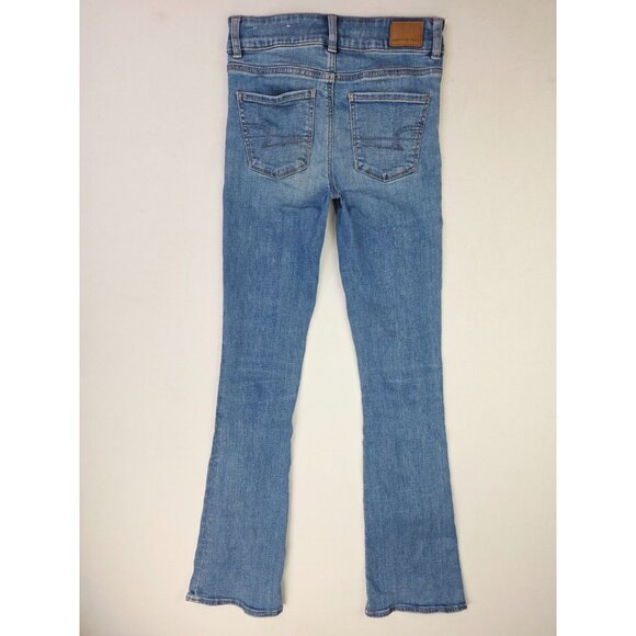 American Eagle Outfitters Sz 0 Long Womens 34" Inseam Hi Rise Artist Flare Jeans - Picture 1 of 13